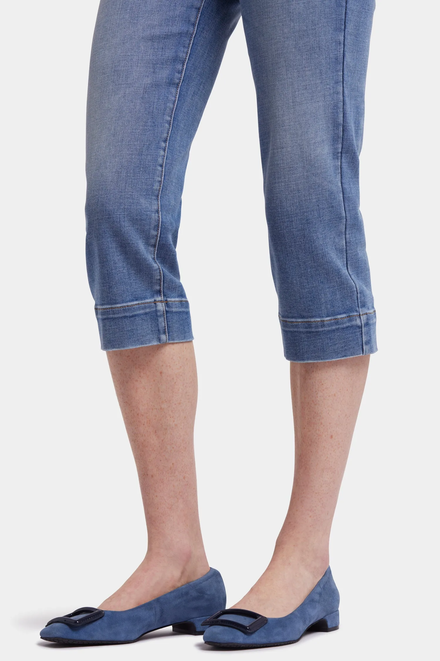 Marilyn Straight Crop Jeans - Barcelona Breeze