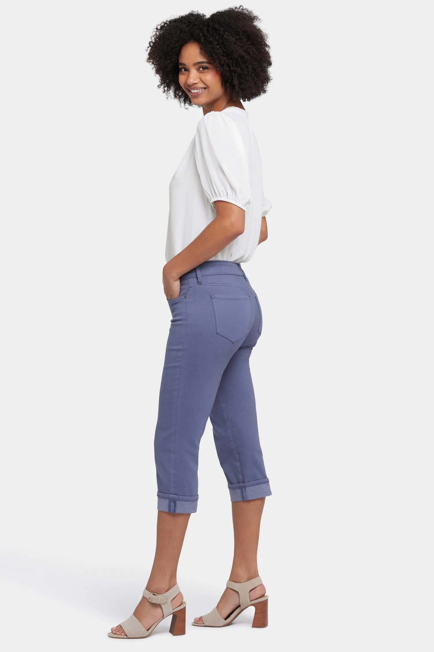 Marilyn Straight Crop Jeans - Cascade Lake