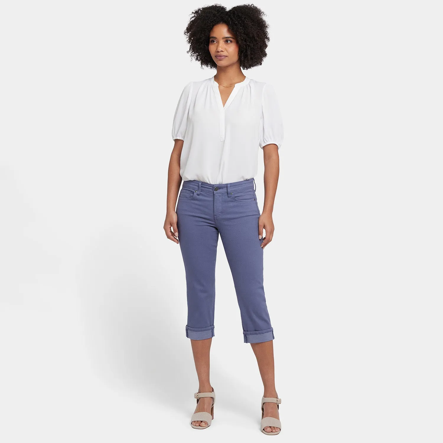 Marilyn Straight Crop Jeans - Cascade Lake