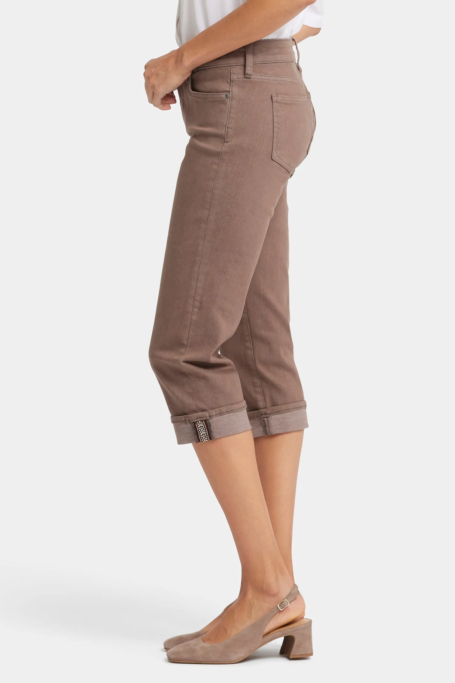 Marilyn Straight Crop Jeans  - Dark Wood