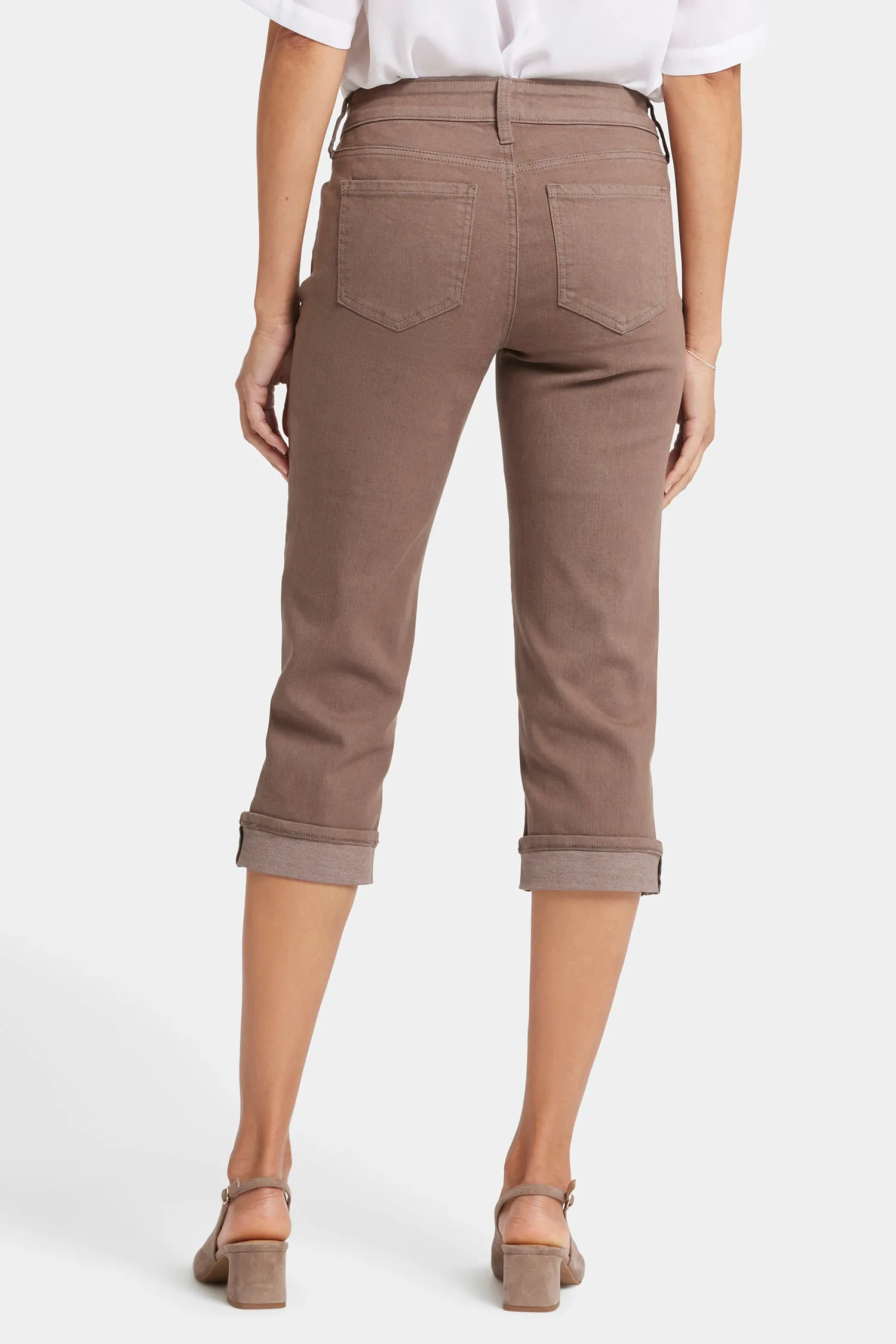 Marilyn Straight Crop Jeans  - Dark Wood
