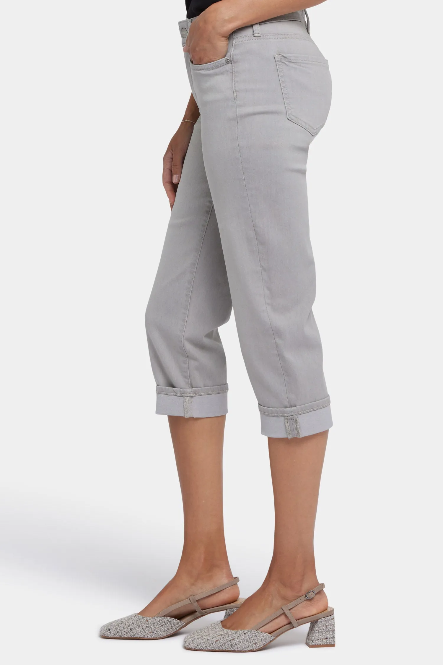 Marilyn Straight Crop Jeans - Grenada Mist
