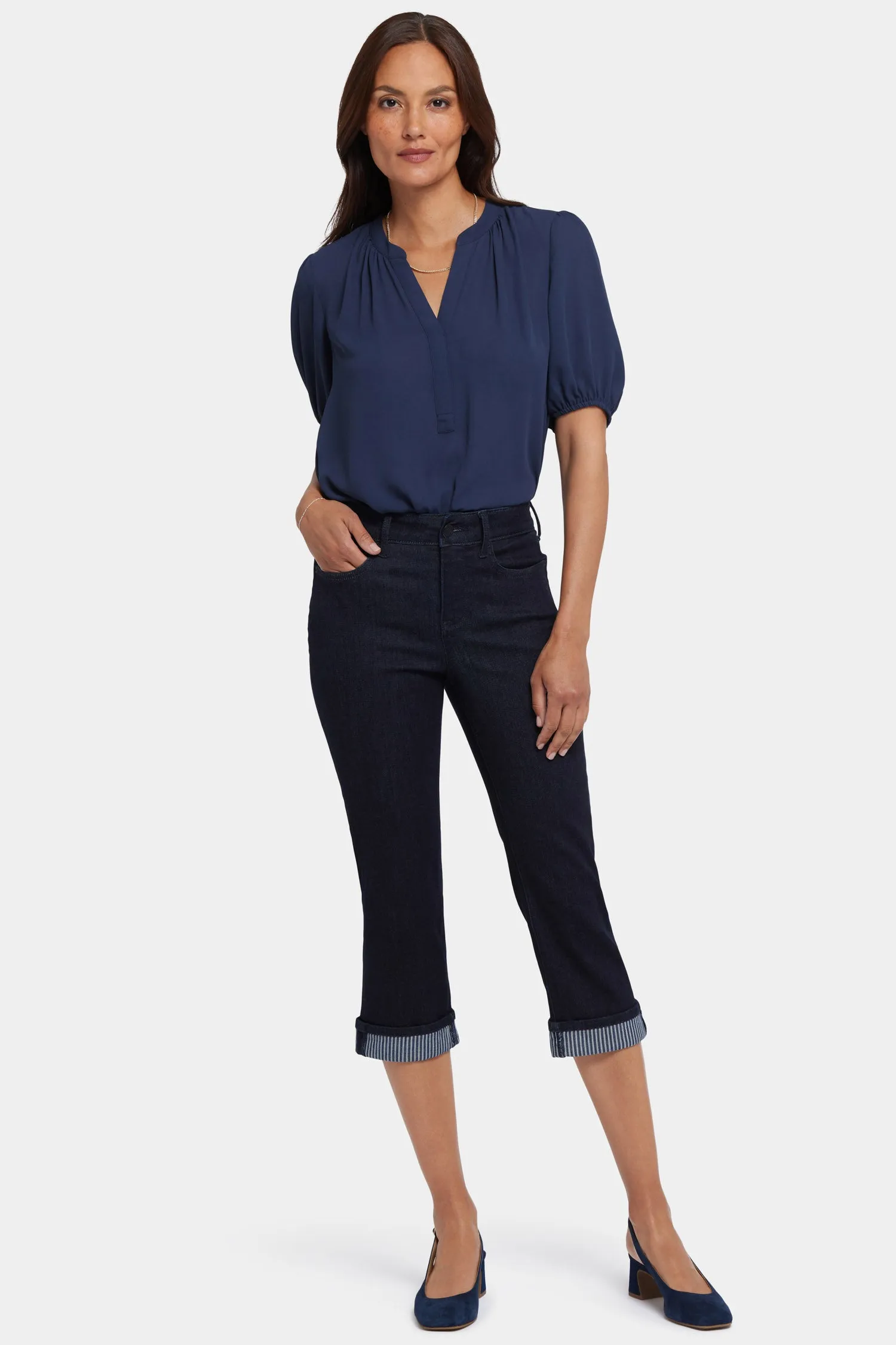 Marilyn Straight Crop Jeans - Rinse