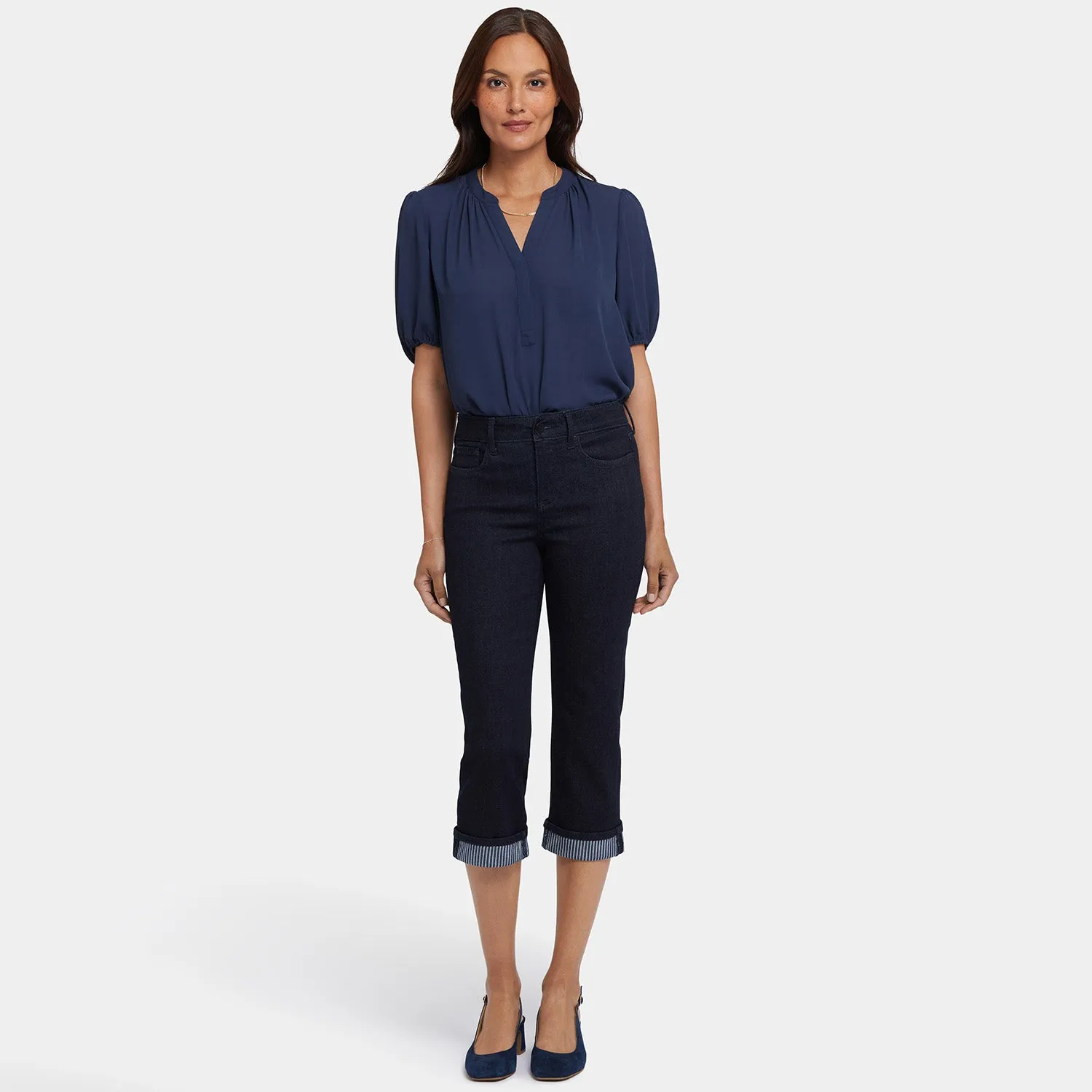 Marilyn Straight Crop Jeans - Rinse