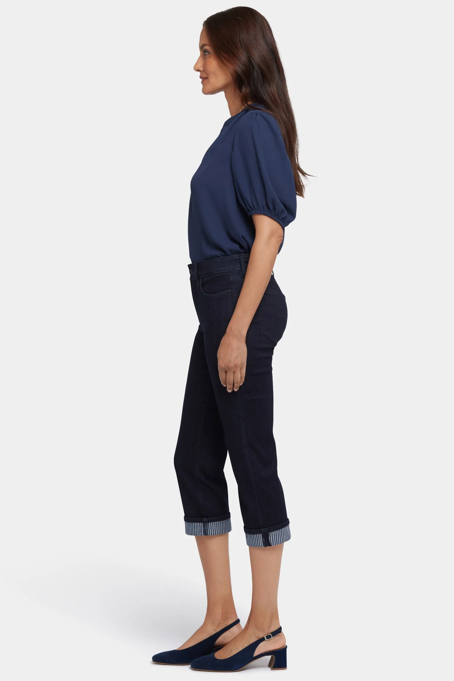 Marilyn Straight Crop Jeans - Rinse