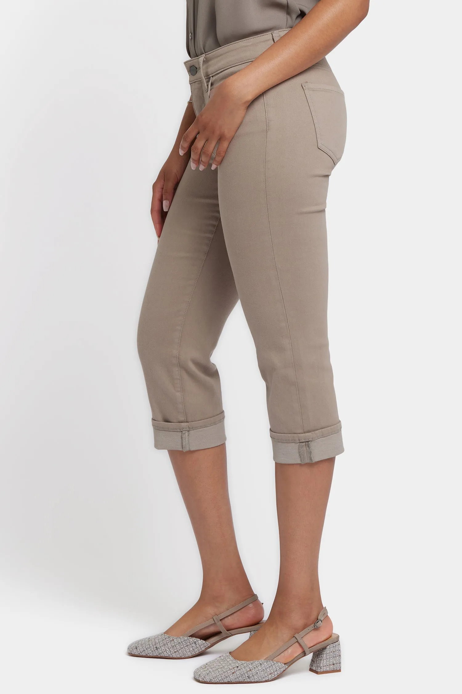 Marilyn Straight Crop Jeans - Saddlewood