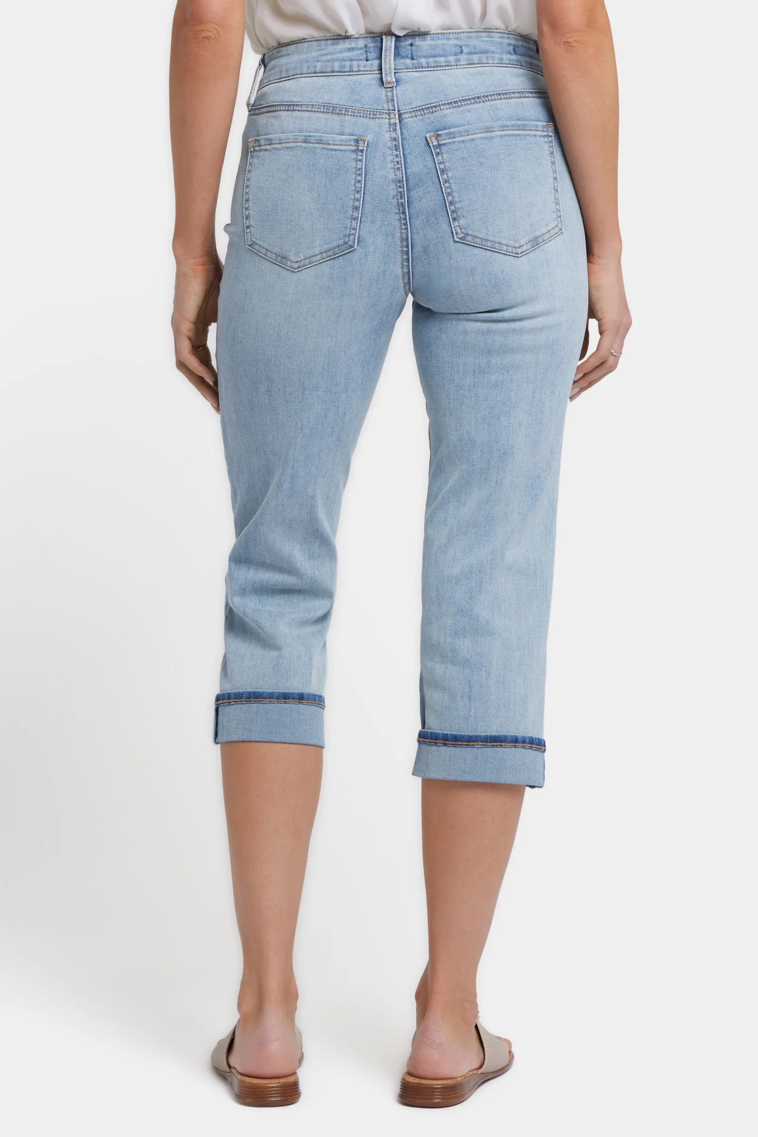 Marilyn Straight Crop Jeans - Santiago Sea