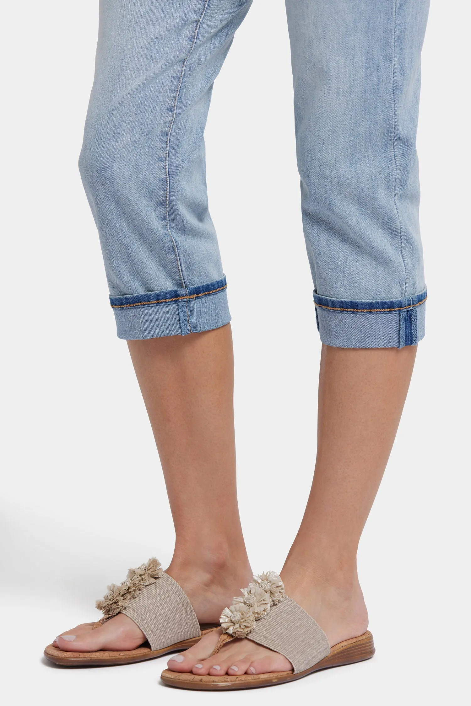 Marilyn Straight Crop Jeans - Santiago Sea