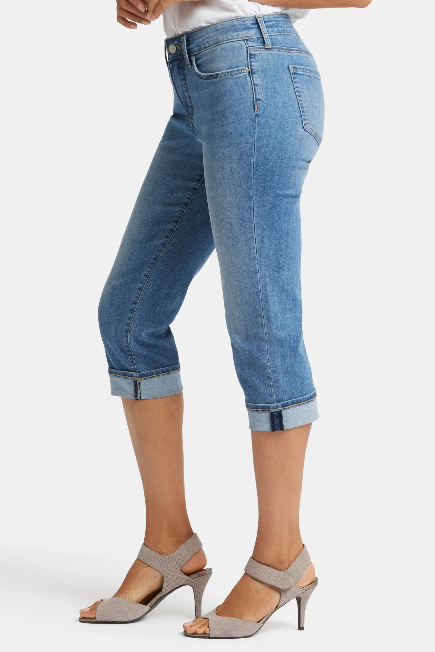 Marilyn Straight Crop Jeans - Water Canyon