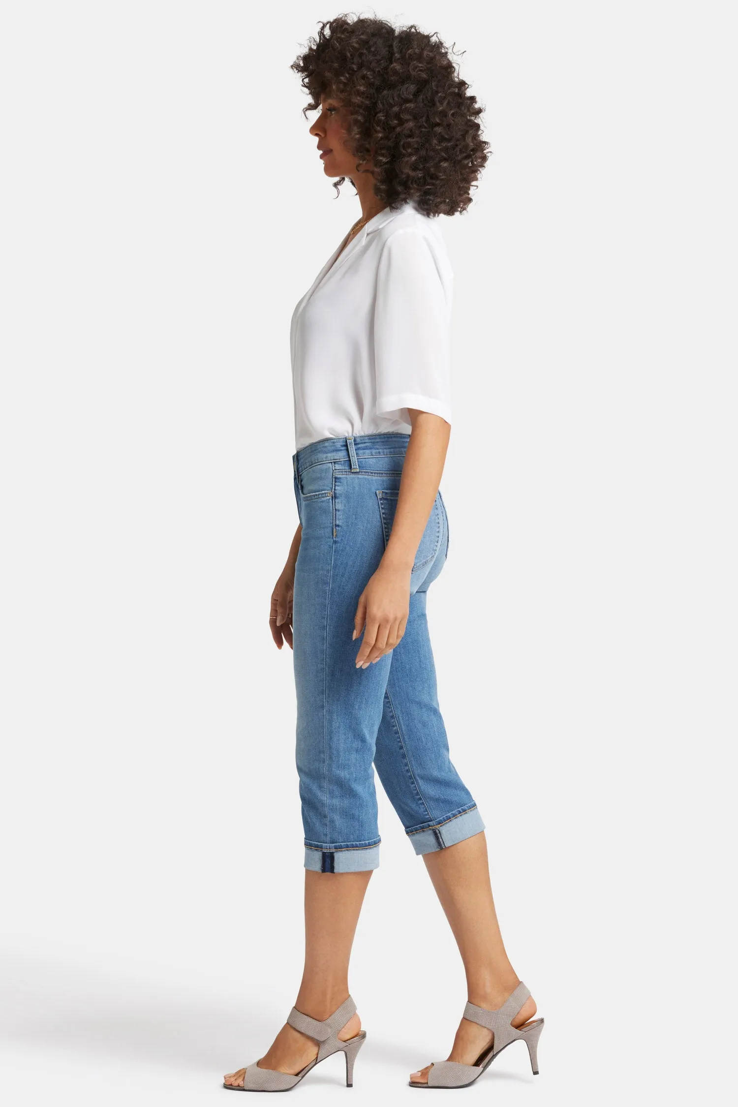 Marilyn Straight Crop Jeans - Water Canyon