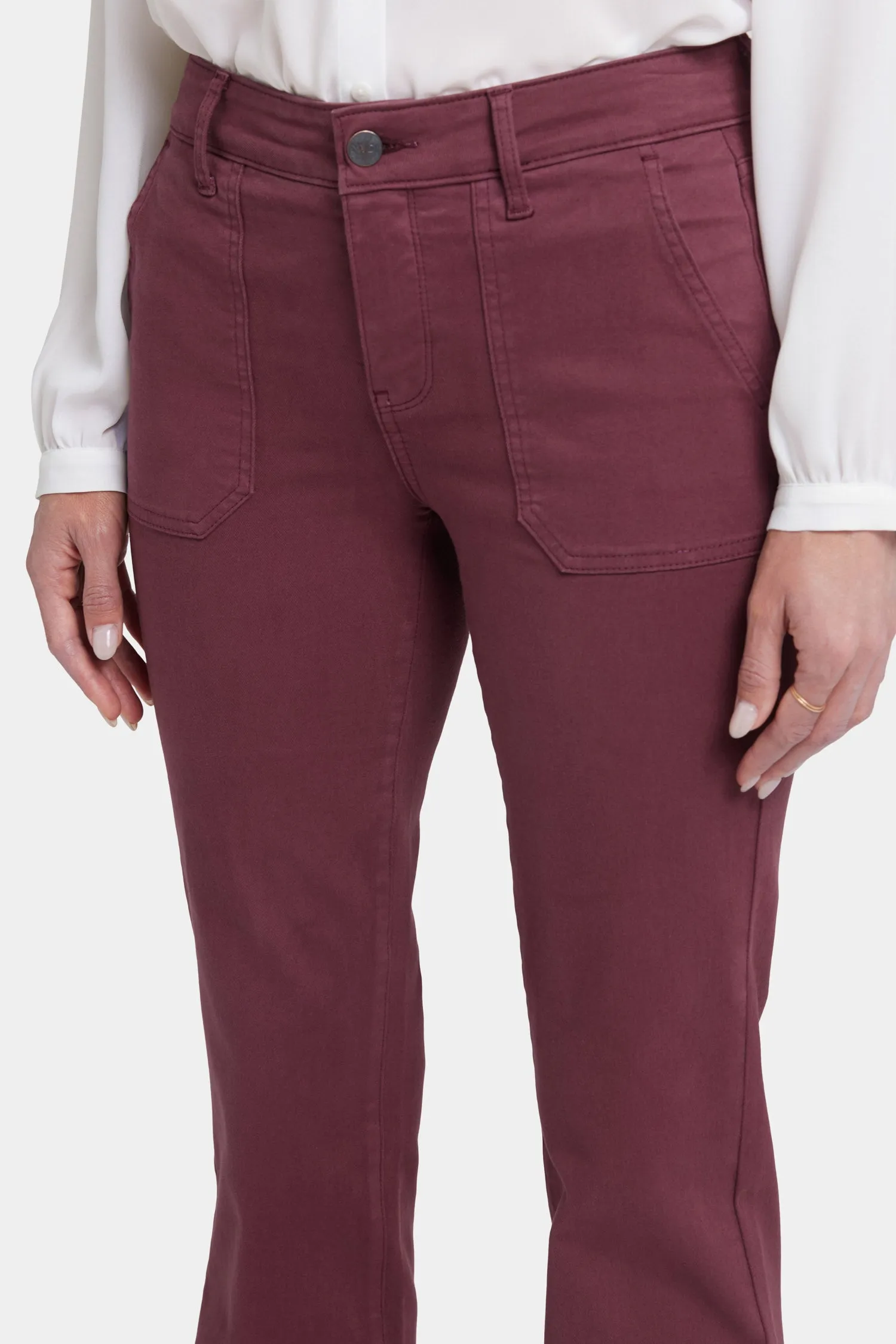 Marilyn Straight Jeans  - Dark Cherry
