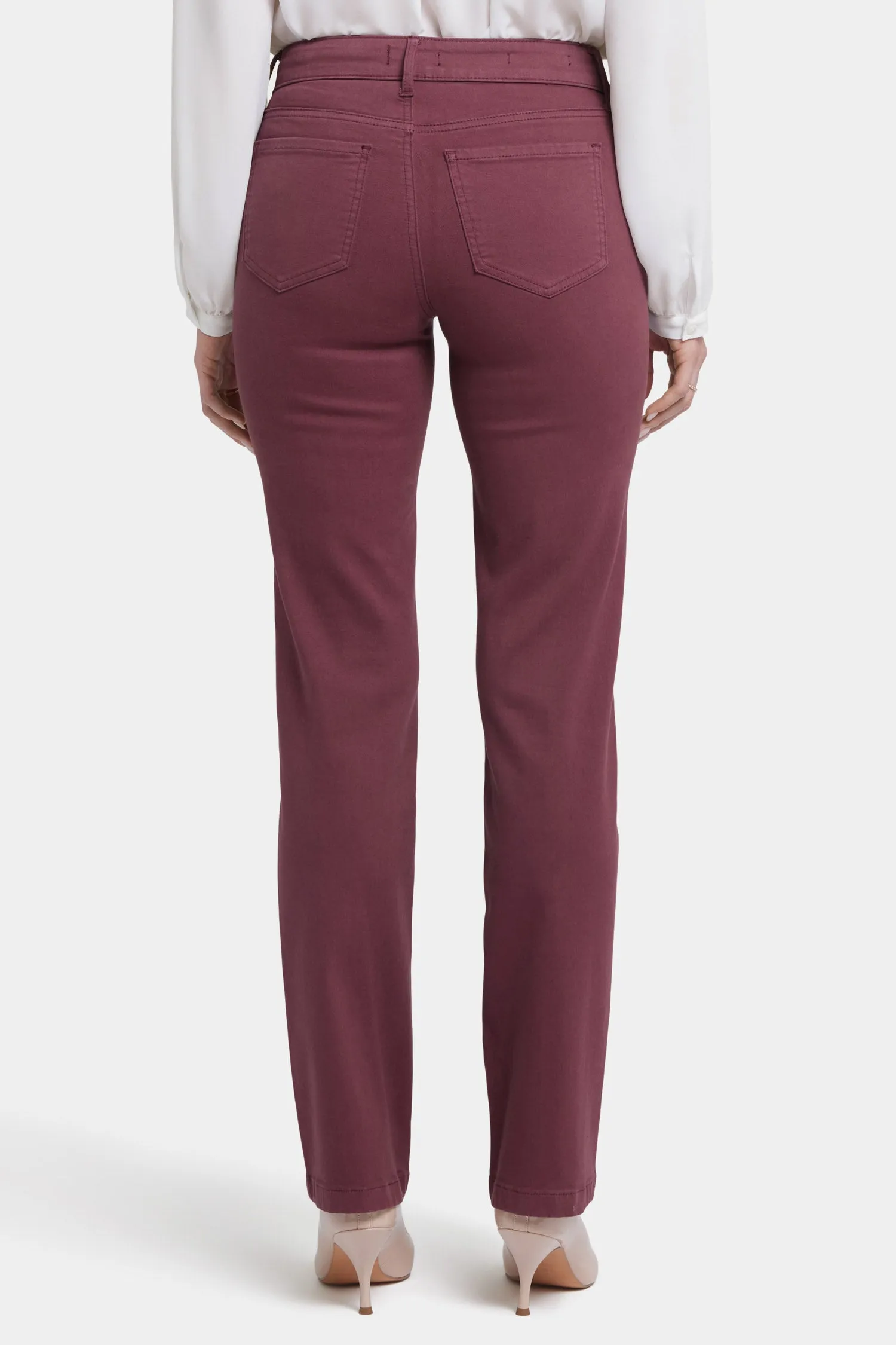 Marilyn Straight Jeans  - Dark Cherry