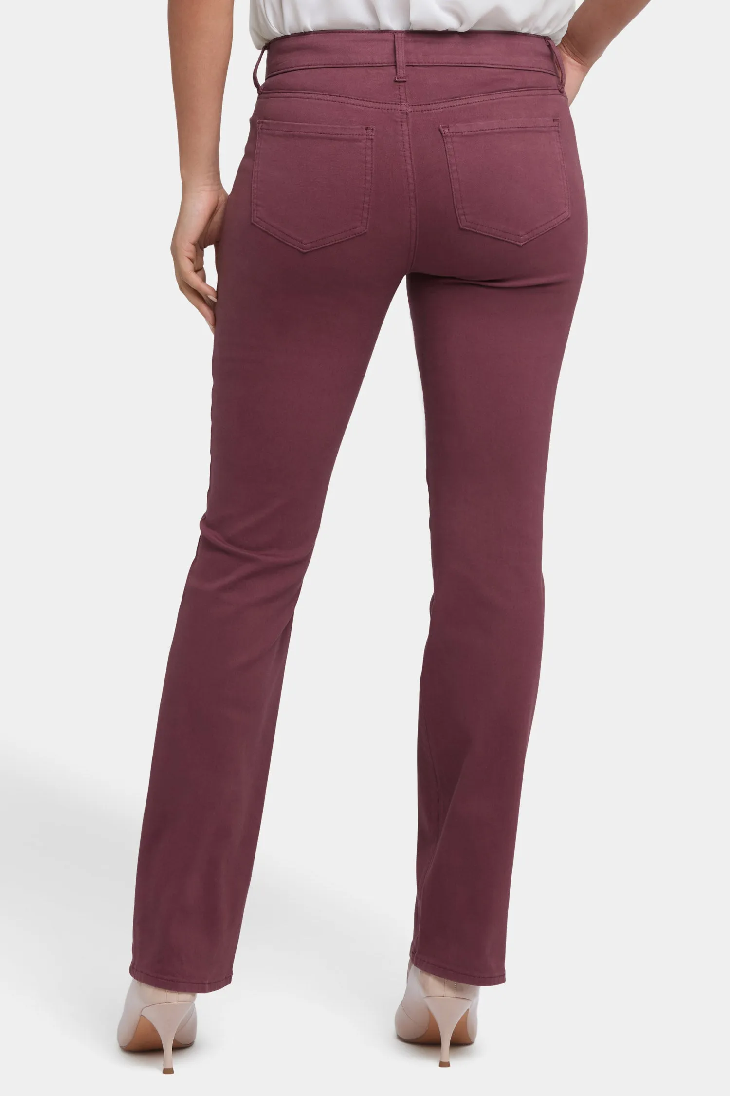 Marilyn Straight Jeans - Dark Cherry