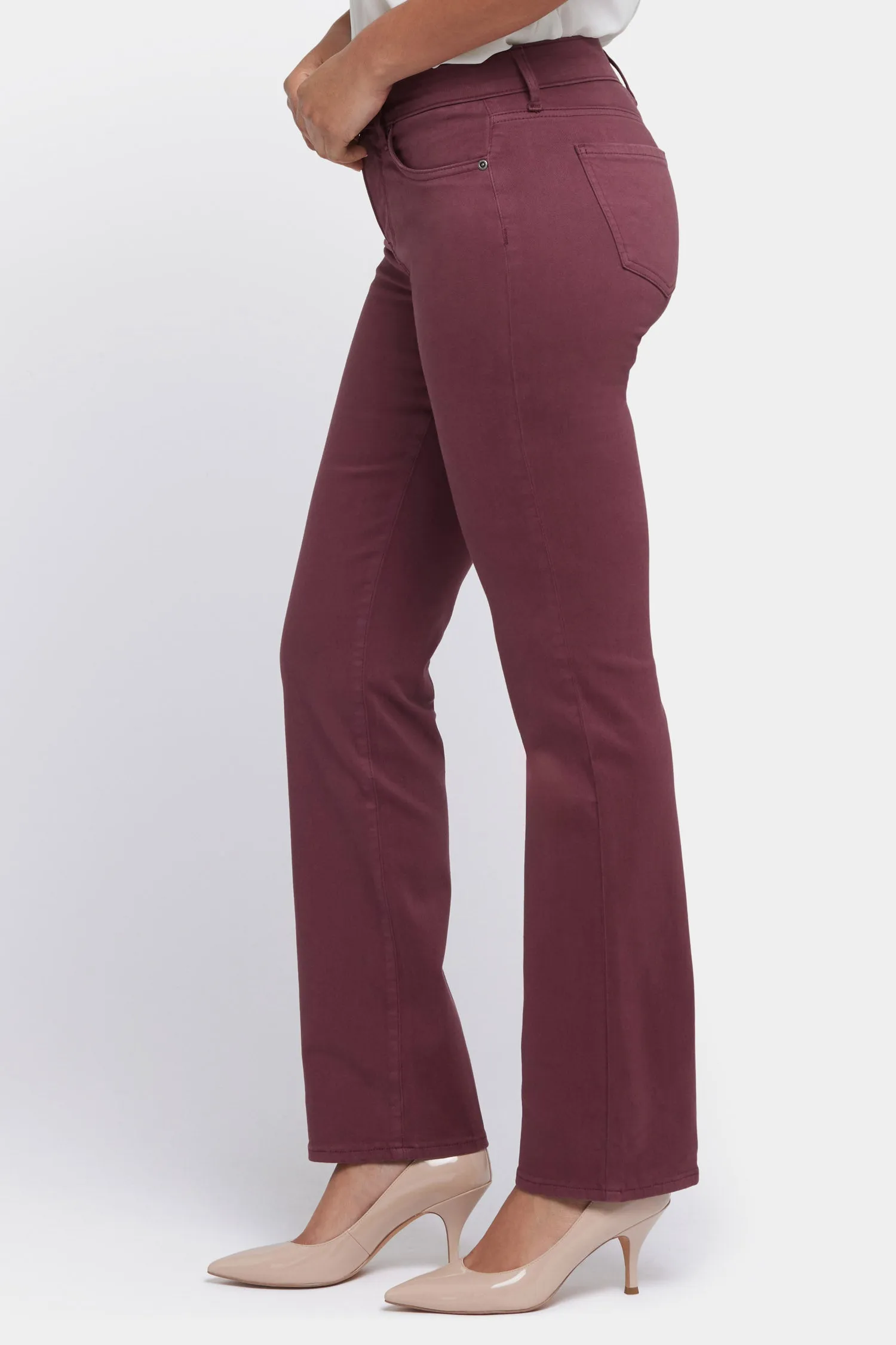 Marilyn Straight Jeans - Dark Cherry