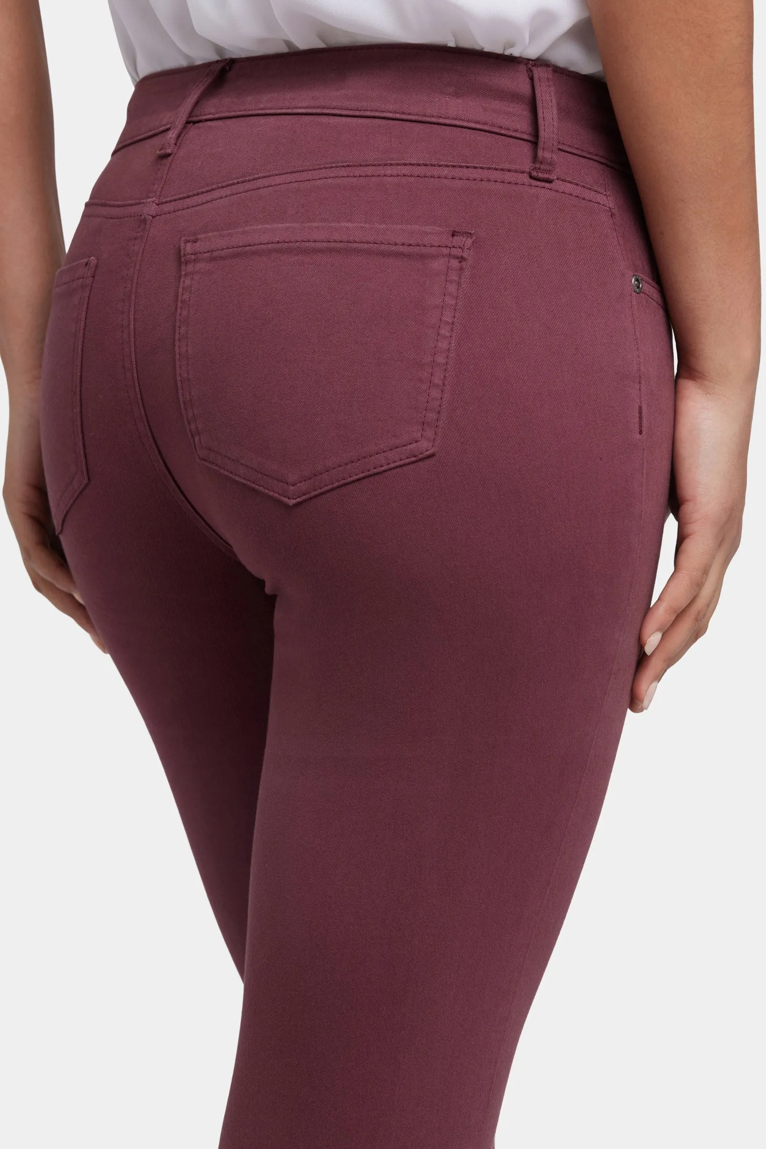 Marilyn Straight Jeans - Dark Cherry