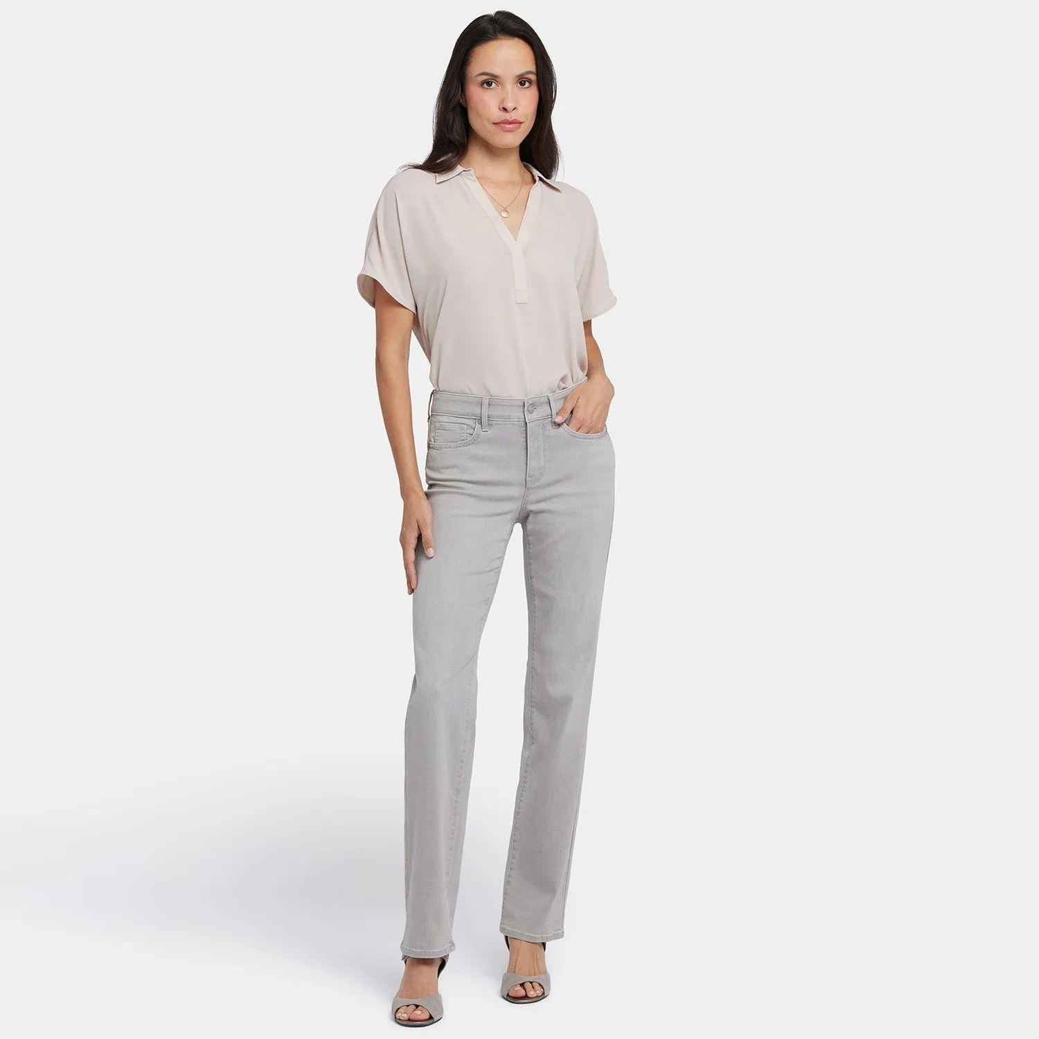 Marilyn Straight Jeans - Grenada Mist