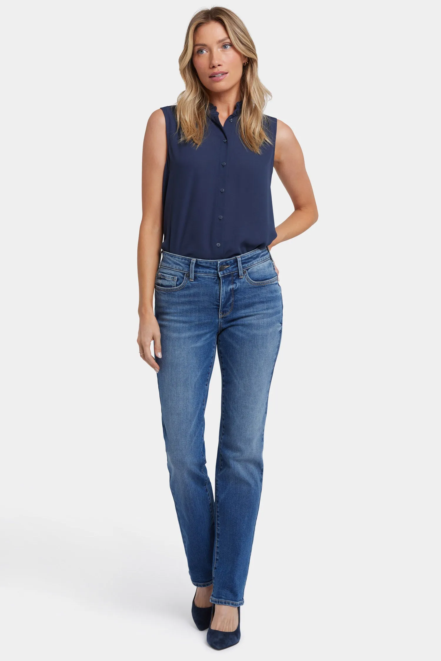 Marilyn Straight Jeans - Picasso Lake