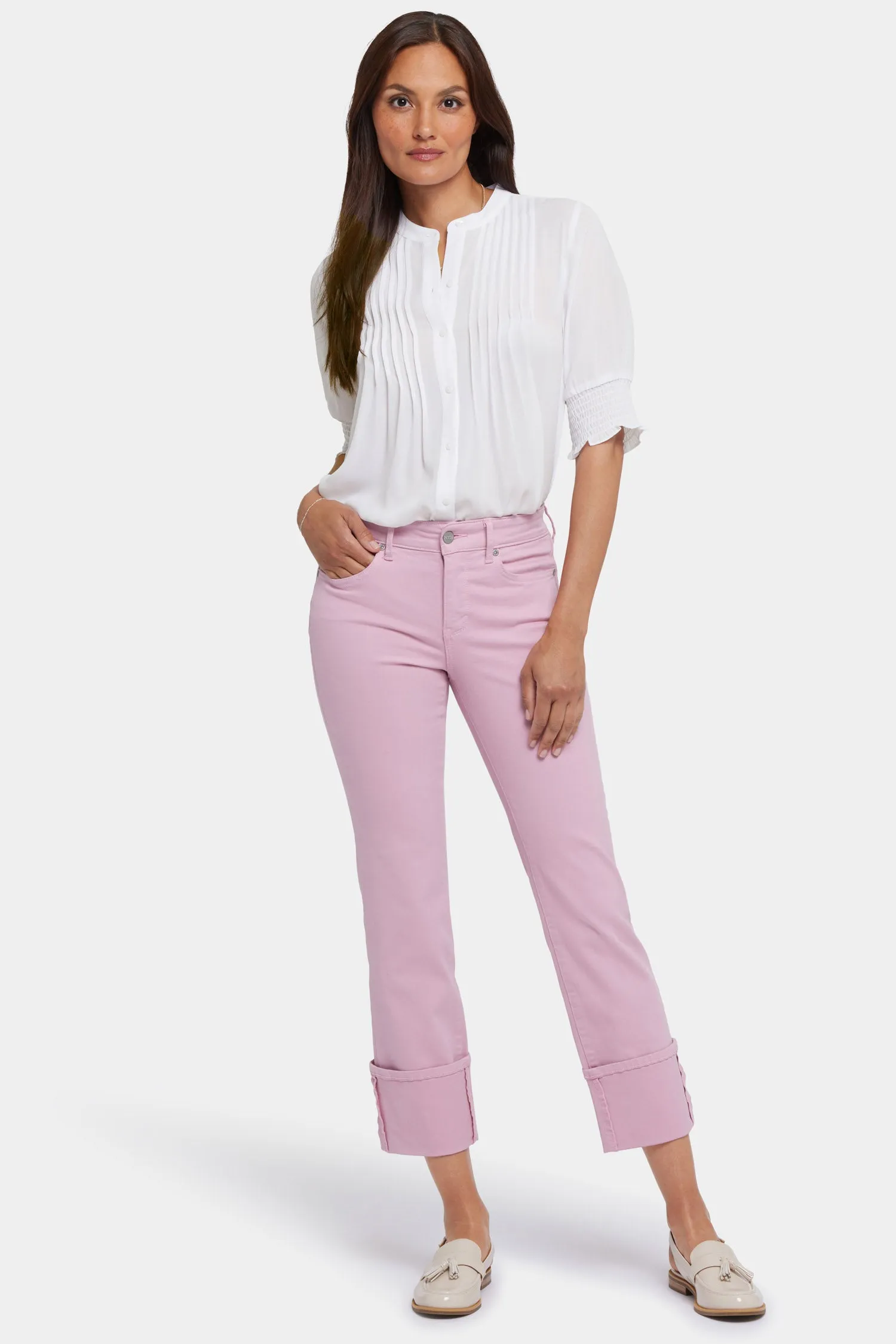 Marilyn Straight Jeans - Pink Nectar