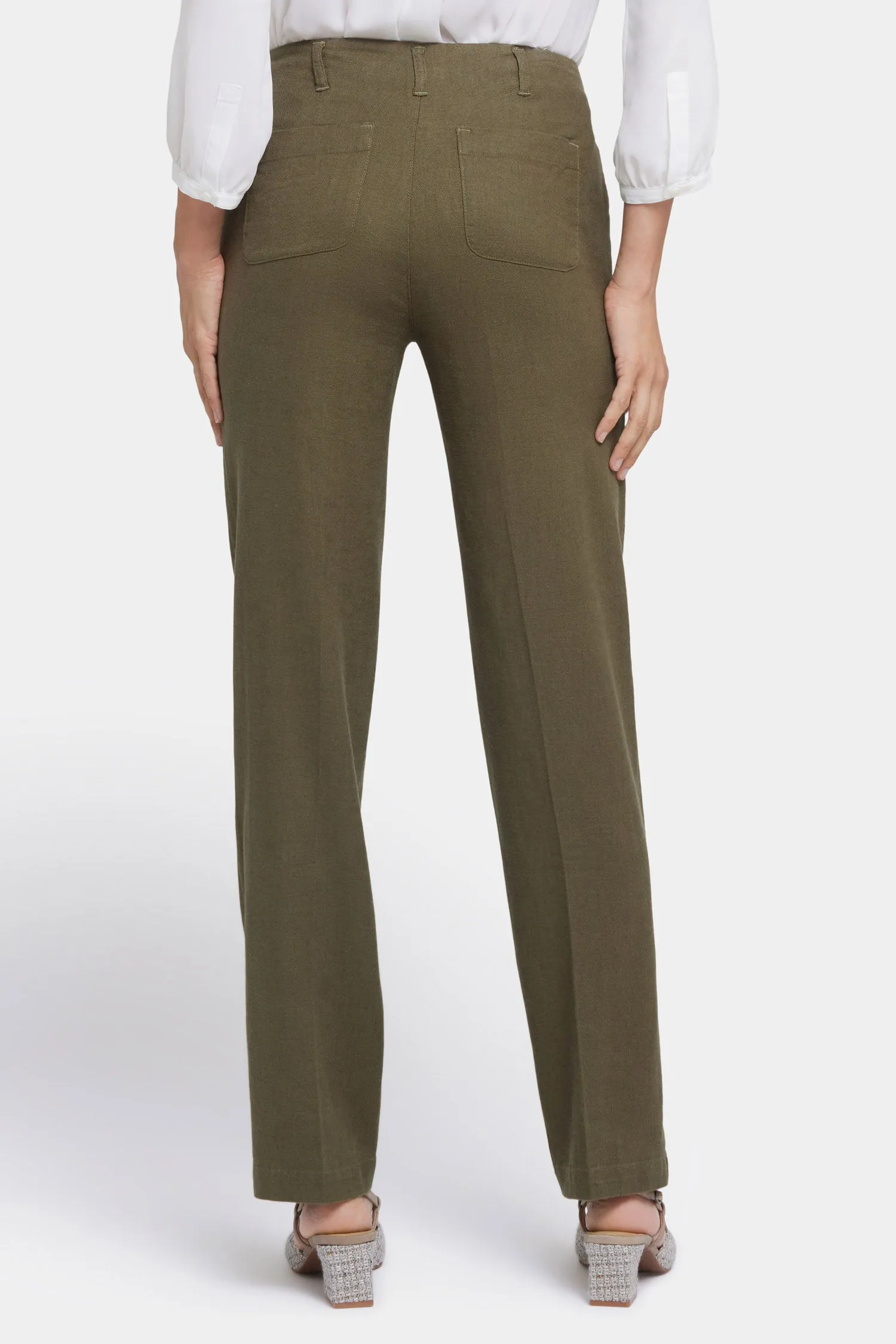 Marilyn Straight Pants - Bay Leaf