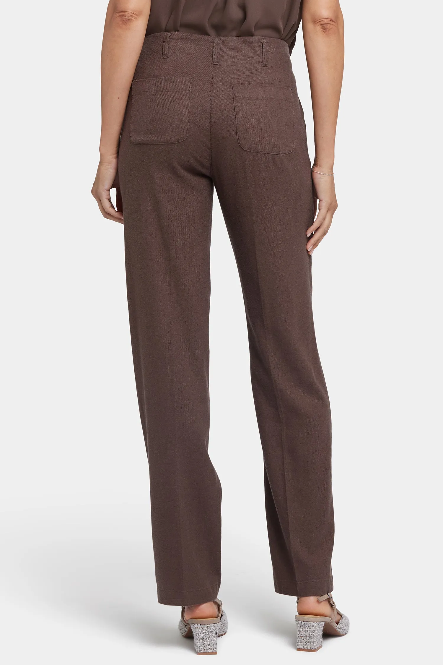 Marilyn Straight Pants - Coffee Bean