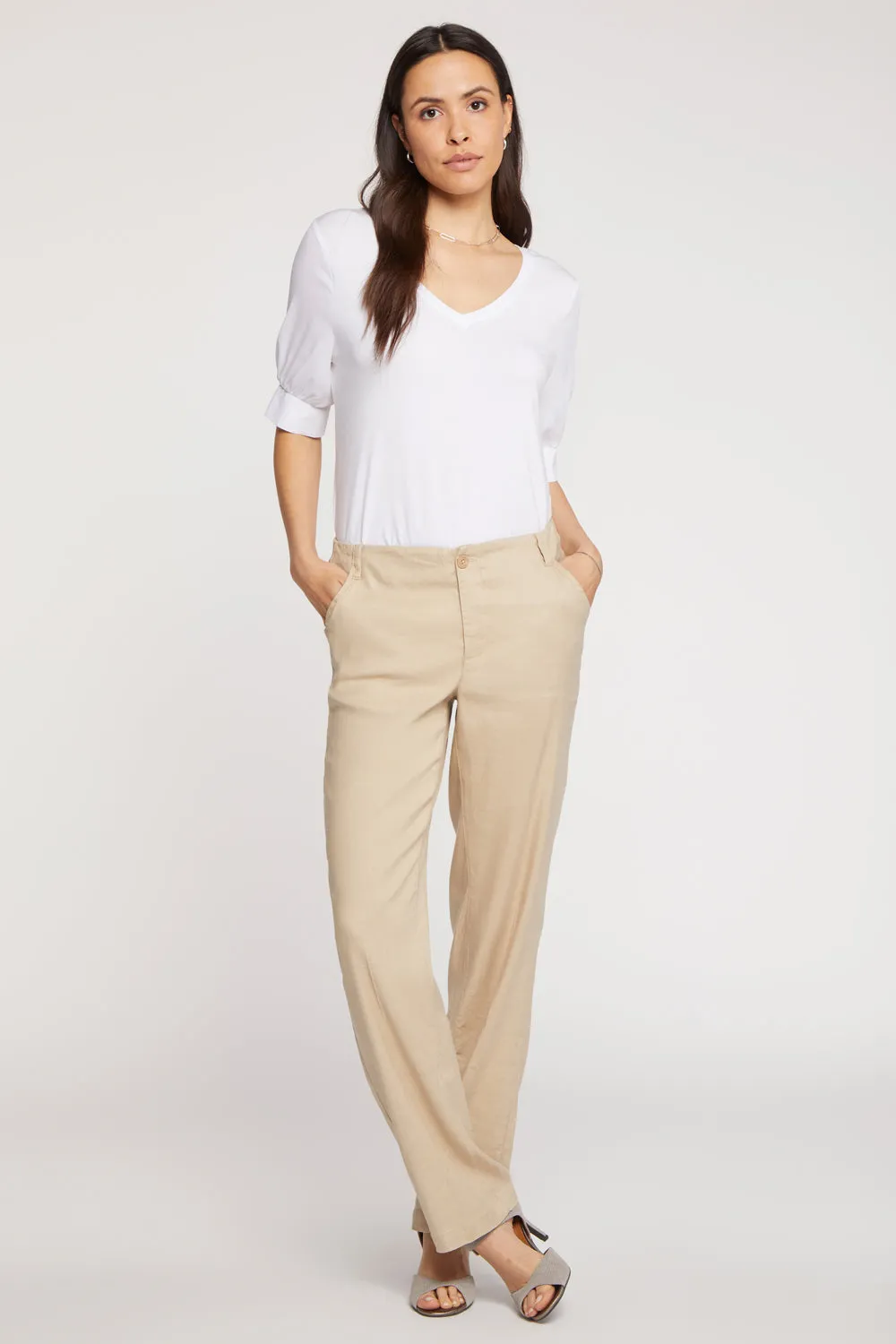 Marilyn Straight Pants - Feather