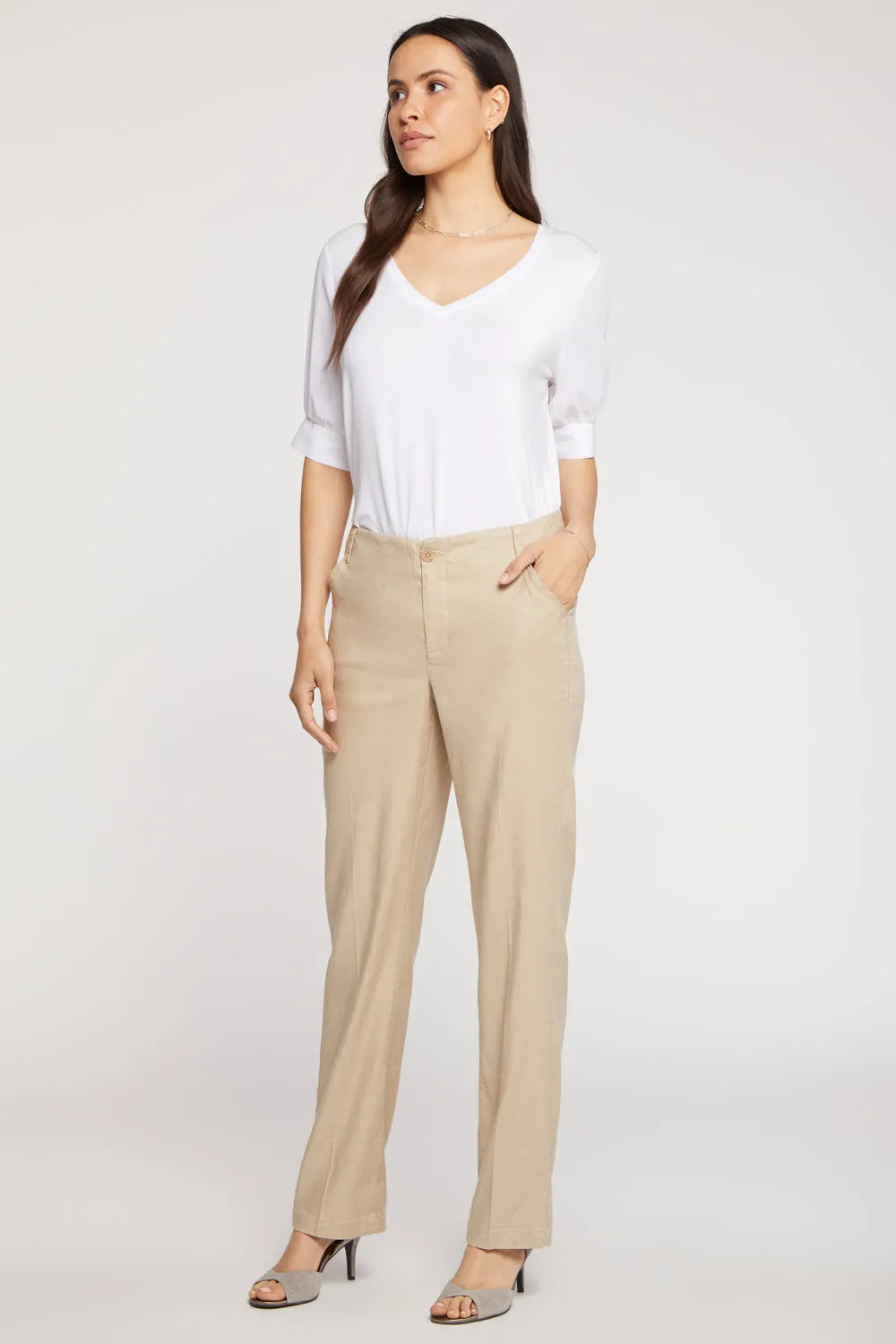 Marilyn Straight Pants - Feather