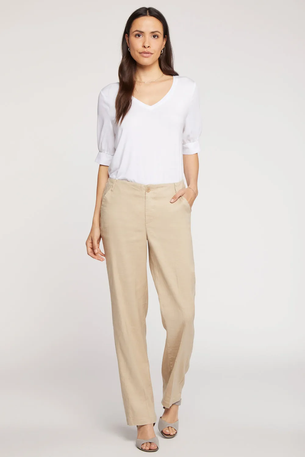 Marilyn Straight Pants - Feather