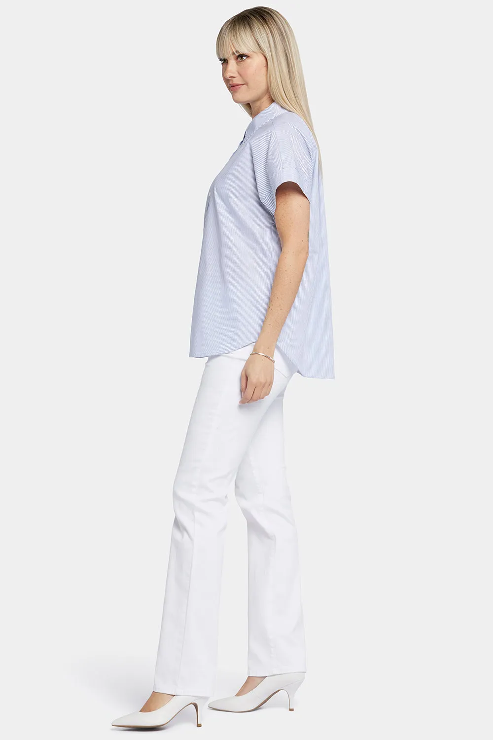 Maya Blouse - Blue Stripe