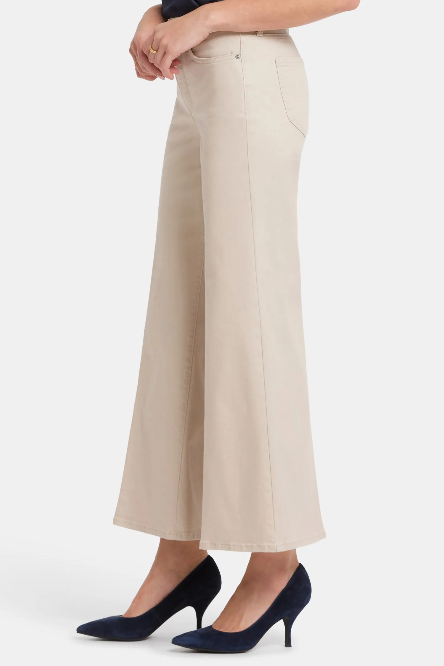 Mia Palazzo Ankle Jeans - Feather