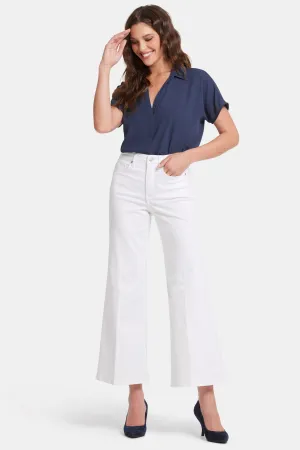 Mia Palazzo Ankle Jeans - Optic White