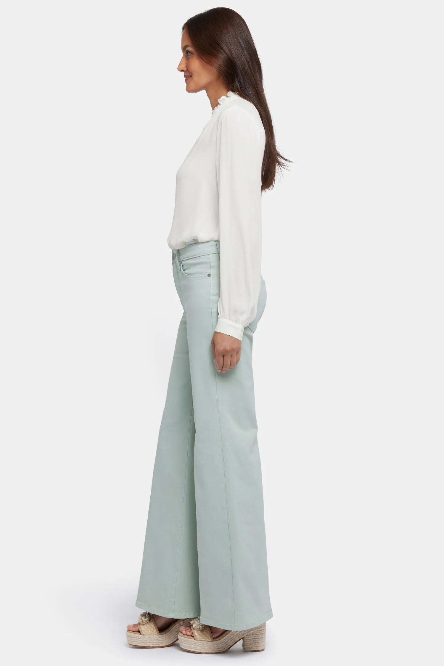 Mia Palazzo Jeans - Tomatillo