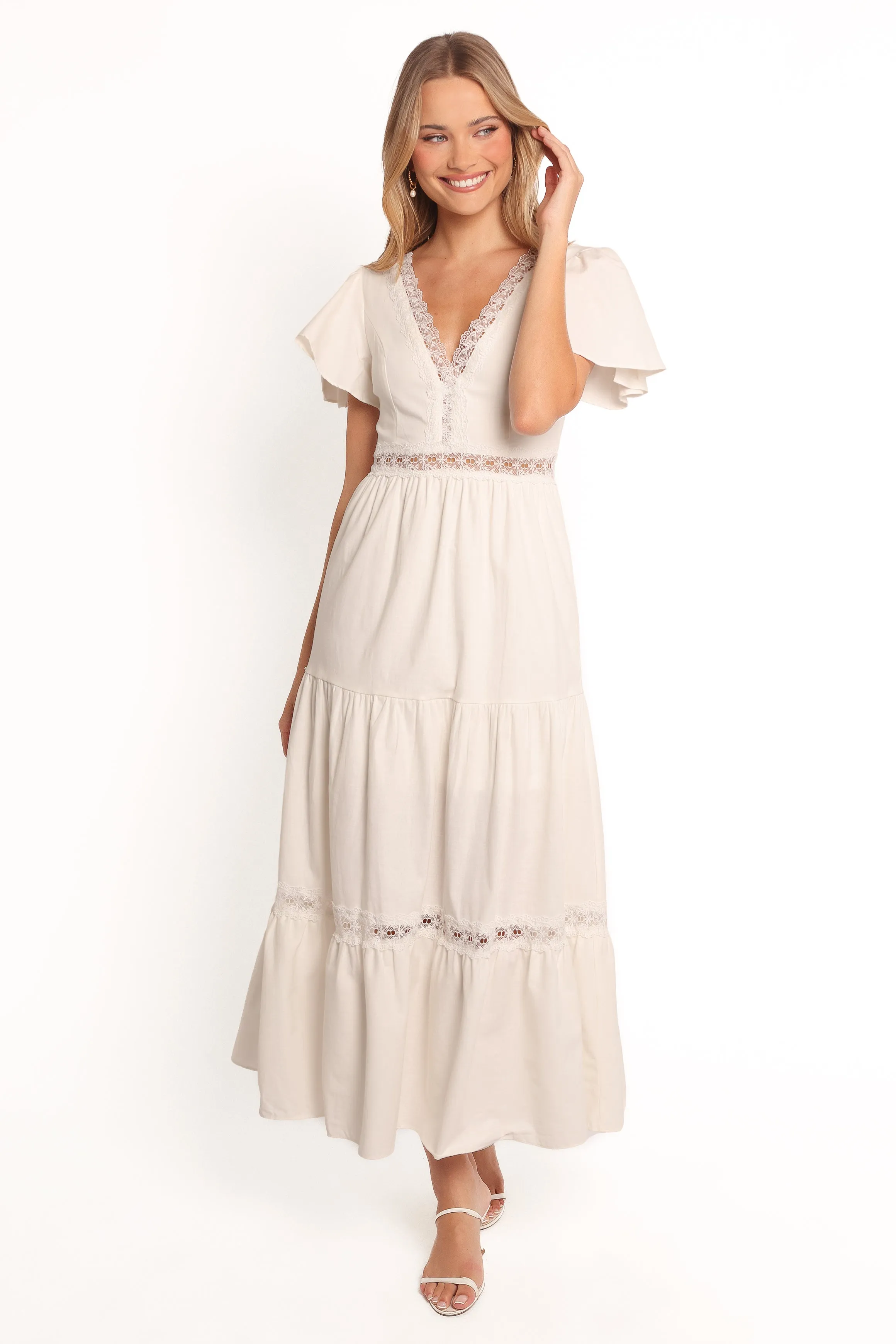 Minny Maxi Dress - Cream