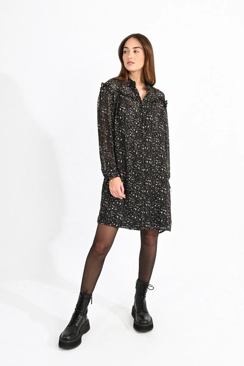 Molly Bracken Woven L/S Dress Black Elise