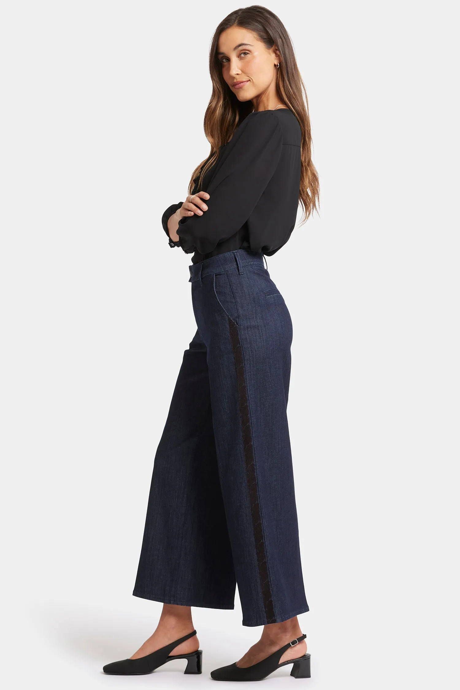 Mona Wide Leg Trouser Jeans - Lightweight Rinse