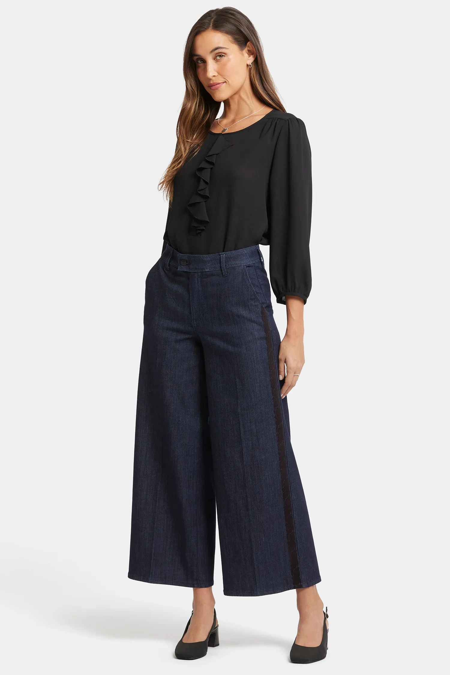 Mona Wide Leg Trouser Jeans - Lightweight Rinse