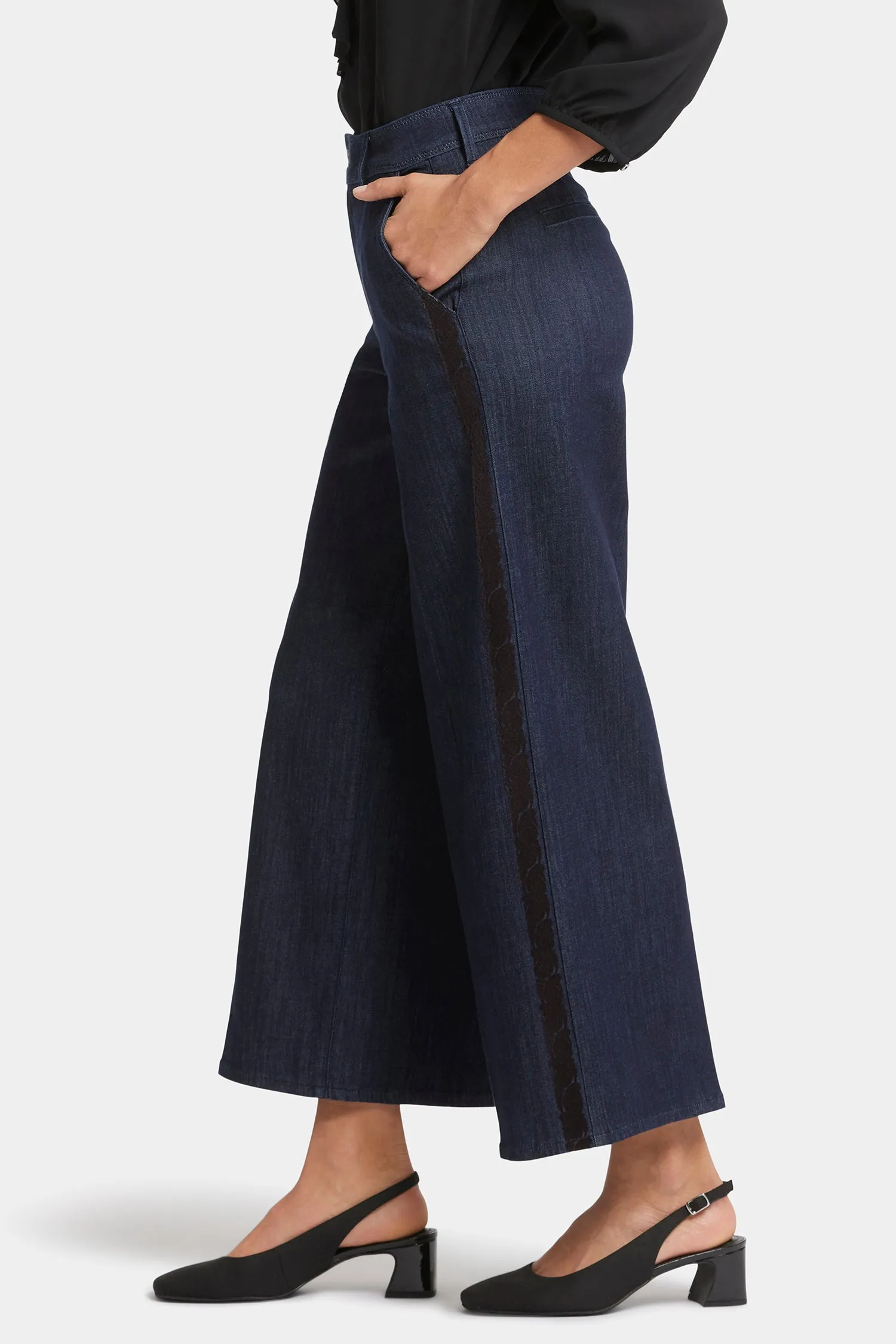 Mona Wide Leg Trouser Jeans - Lightweight Rinse