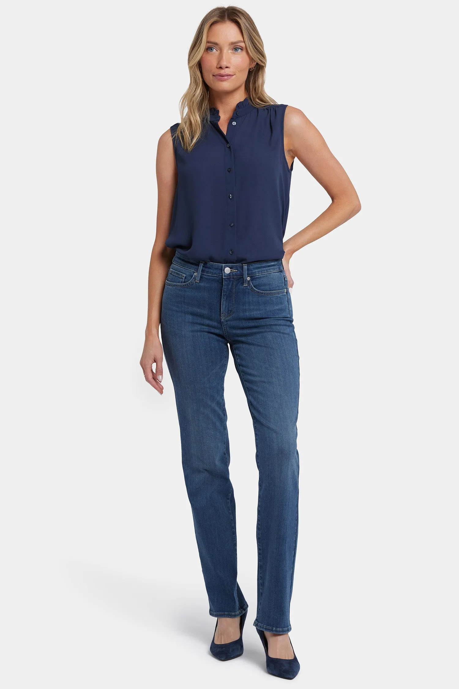 No Gapper™ Marilyn Straight Jeans In Petite - Valencia Surf