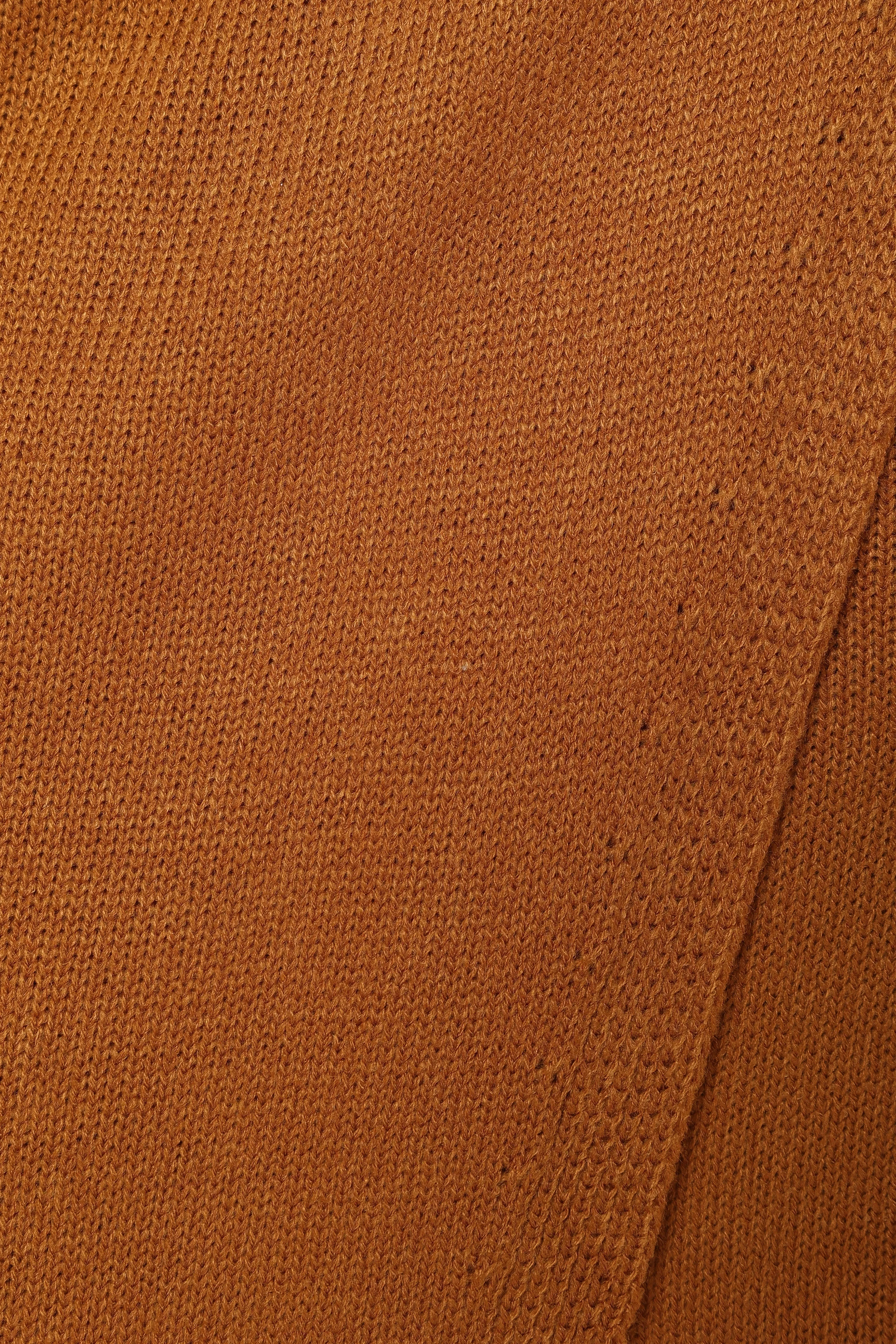 Nova Wrap Knit Midi Dress - Camel