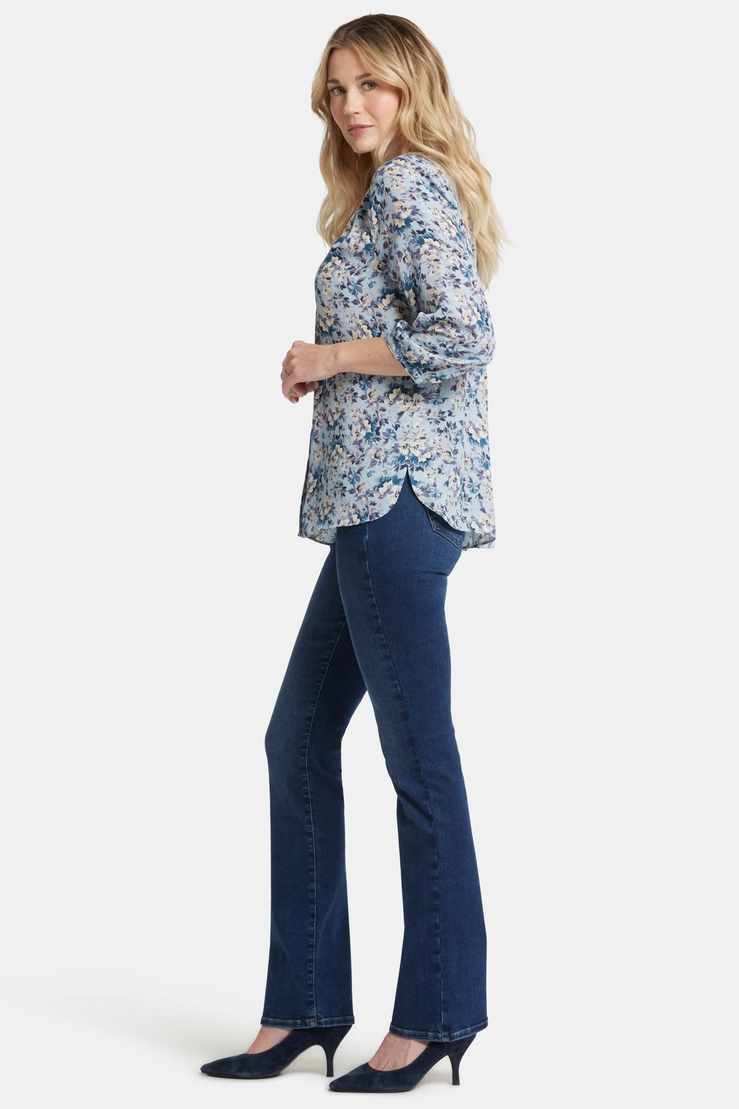 Pintuck Blouse - Alpine Valley