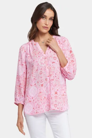 Pintuck Blouse - Isla Magica