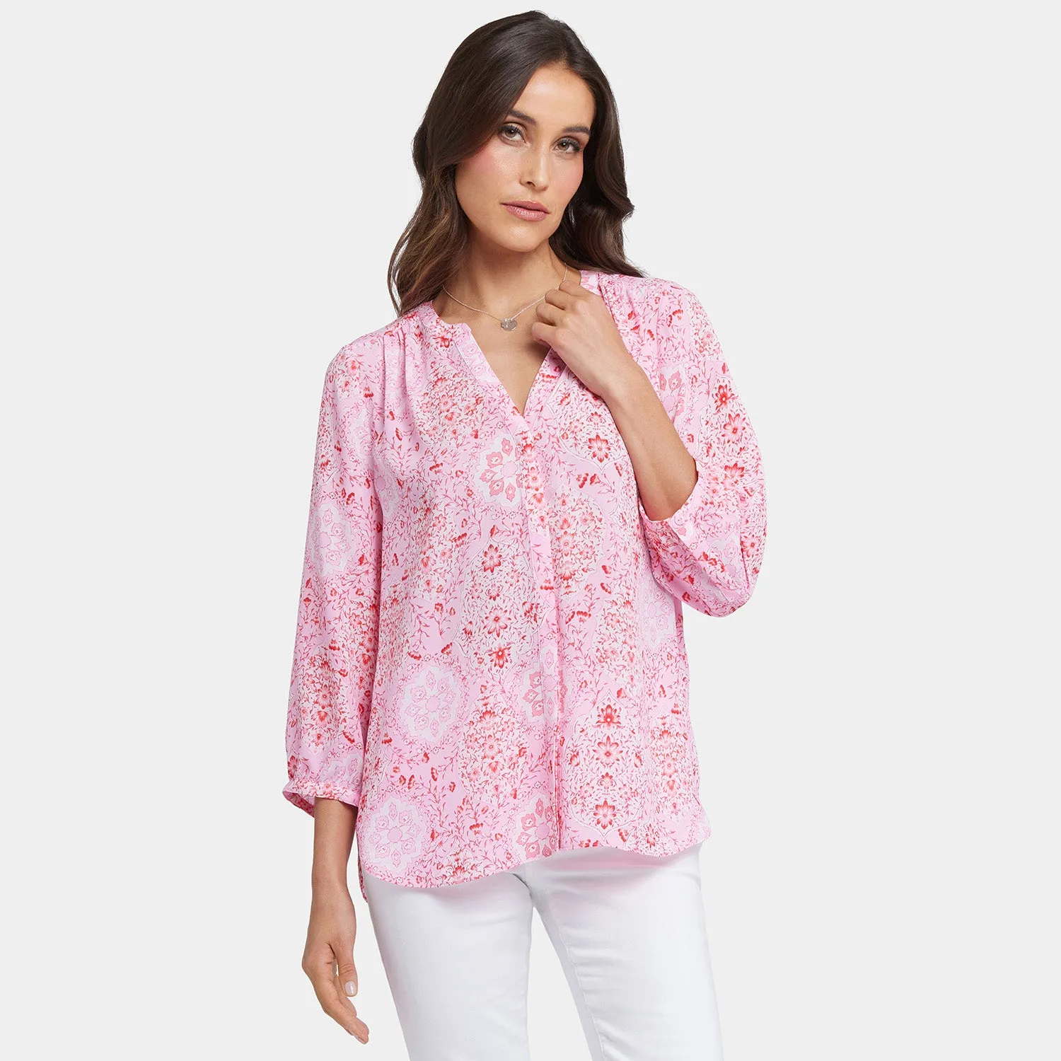 Pintuck Blouse - Isla Magica