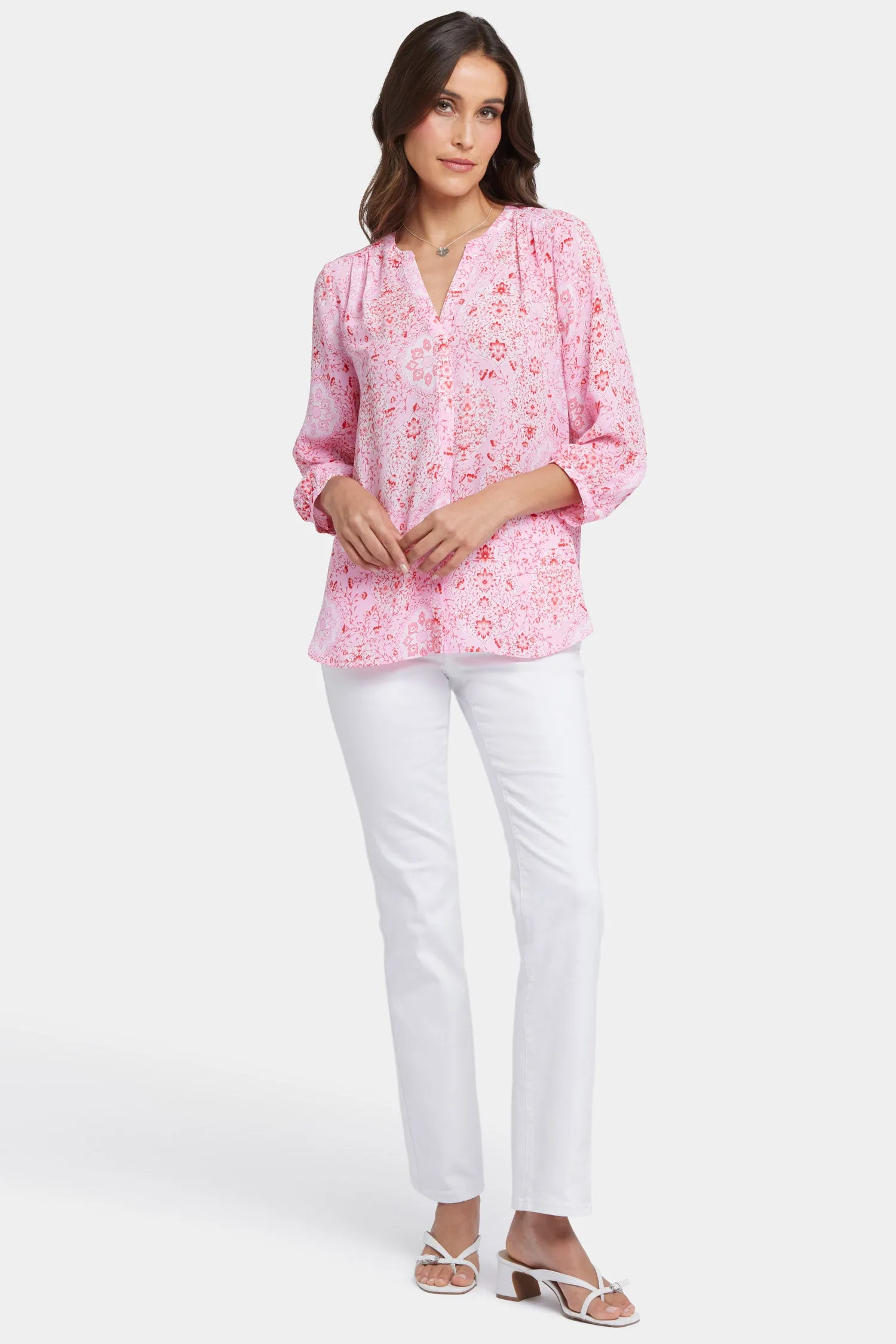 Pintuck Blouse - Isla Magica
