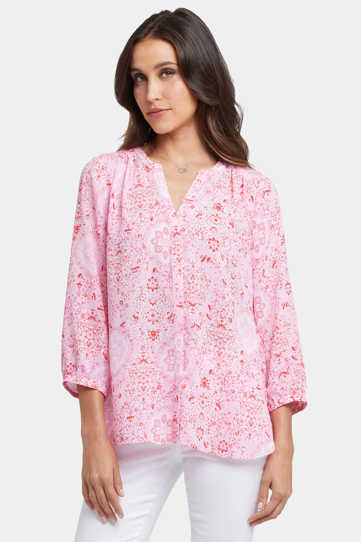 Pintuck Blouse - Isla Magica