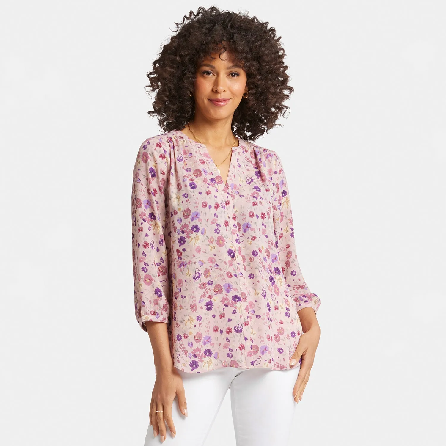 Pintuck Blouse - Meadowood
