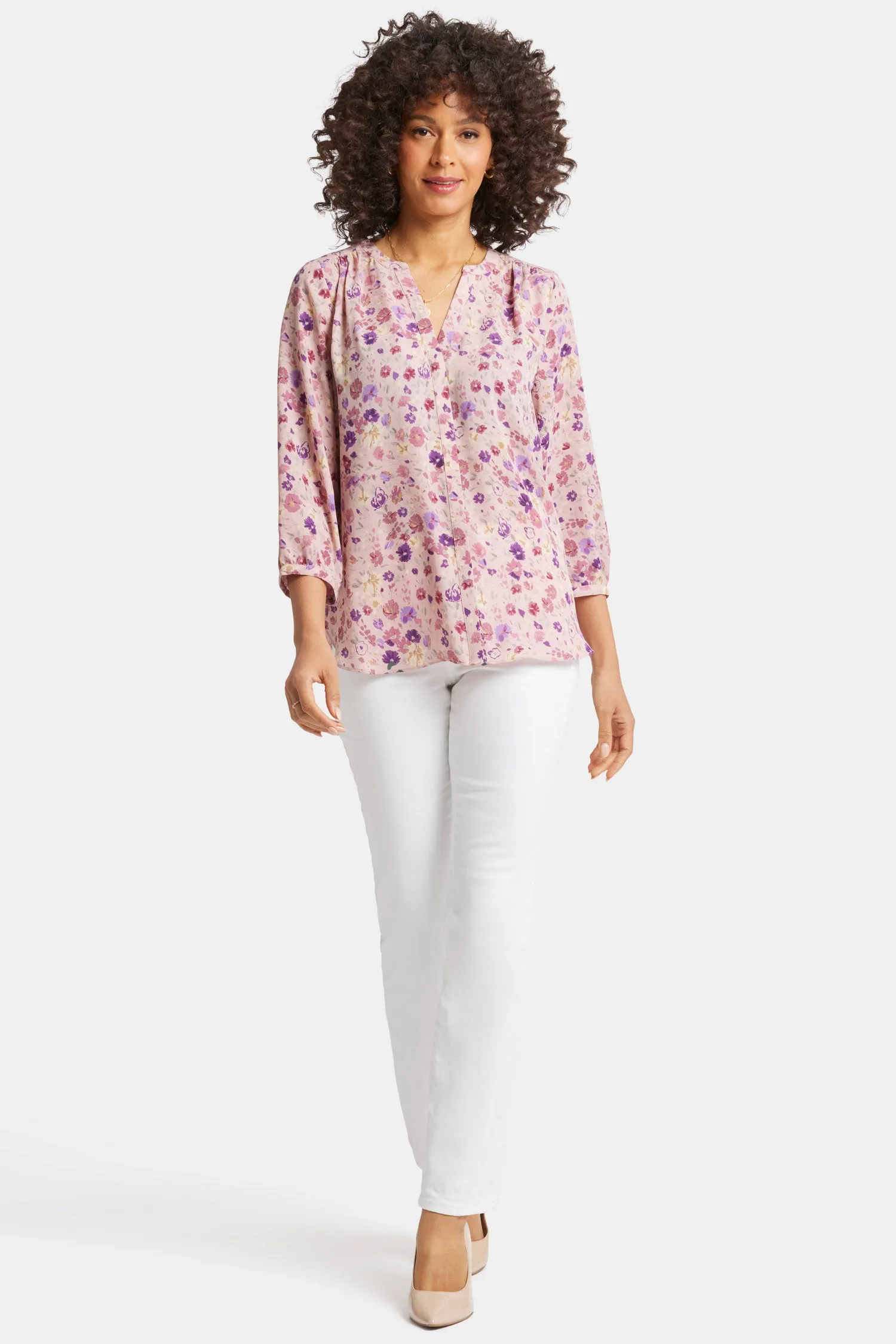 Pintuck Blouse - Meadowood