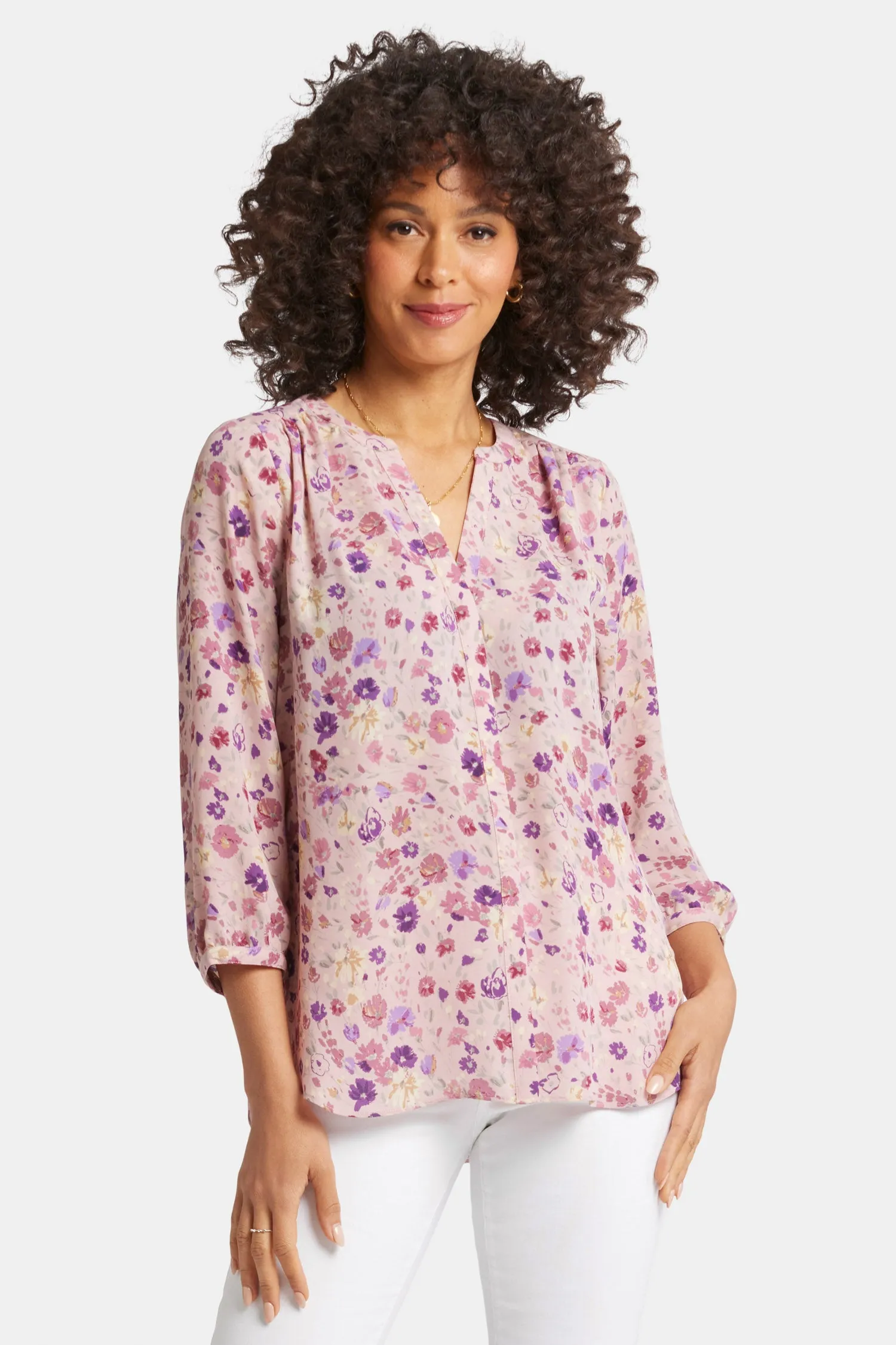 Pintuck Blouse - Meadowood