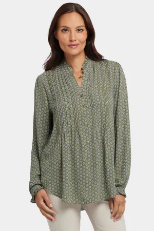 Pleated Front Tunic - Esmeralda