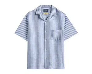 Portuguese Flannel Jacquard Chambray Shirt