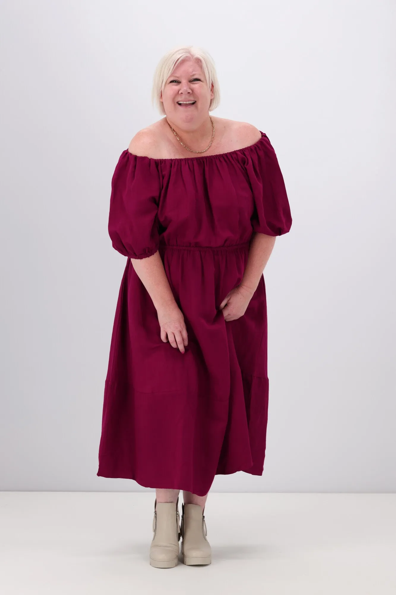 PQ Collection Juliette Dress Deep Plum