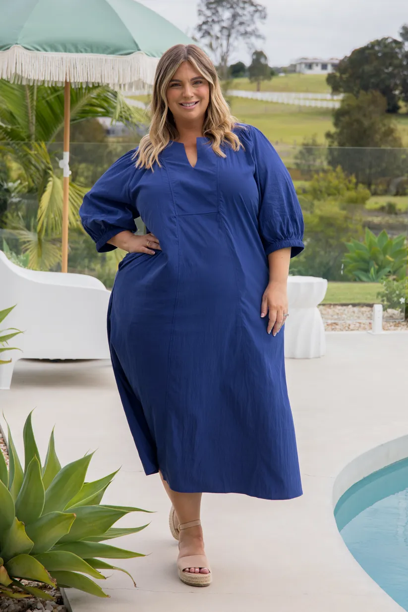 PQ Collection Novella Dress Pacific